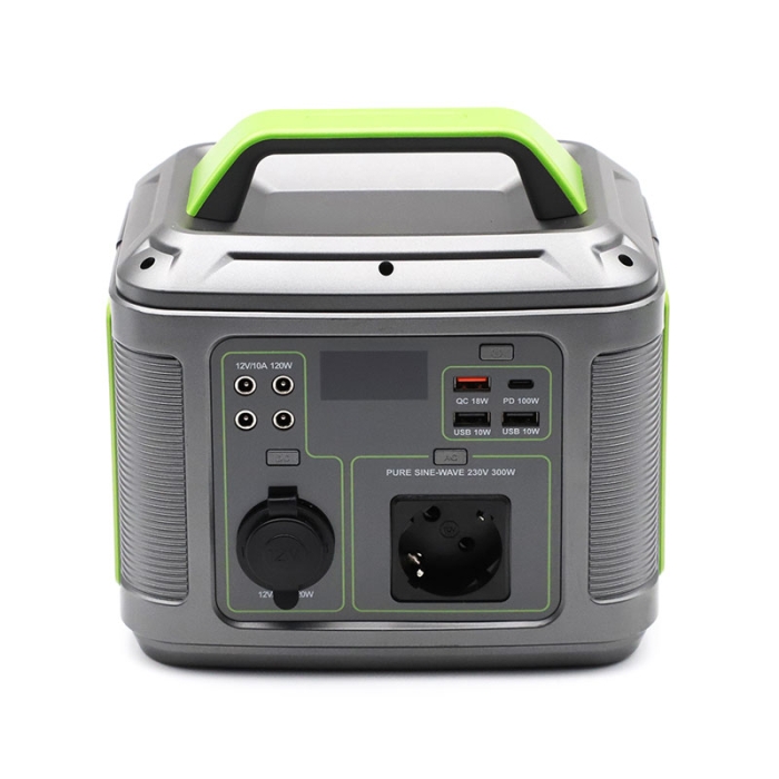 300W 110V 220V Lithium Battery Portable Power Station Solar Generator Rechargeable Outdoor Camping Power Bank