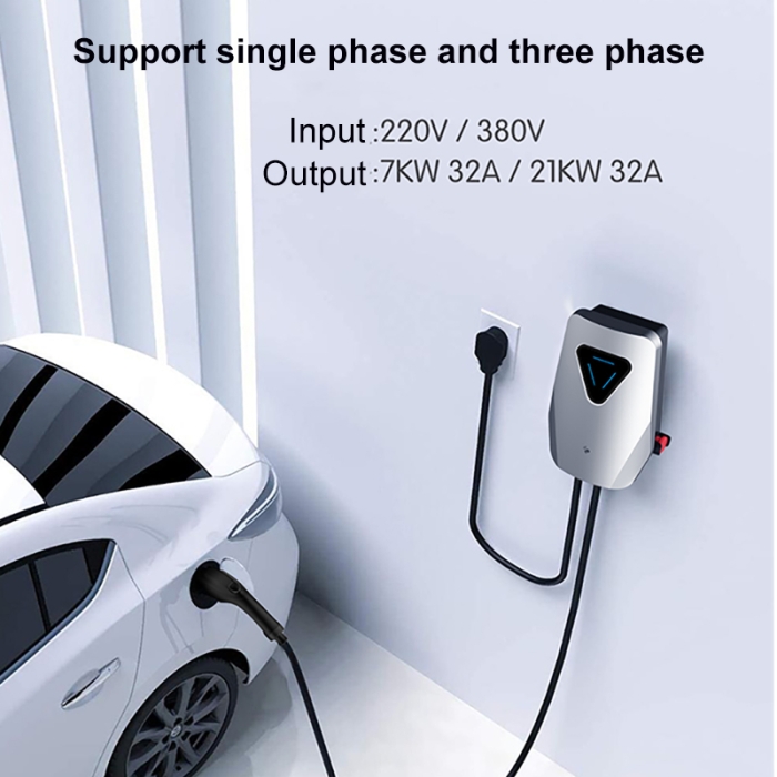 Q5 7kw 11kw 22kw /LED Indicator/Wallbox EV Charger Type2