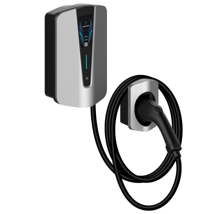 Q8 7kw 11kw 22kw /4.3 inch Screen/Wallbox EV Charger Type2