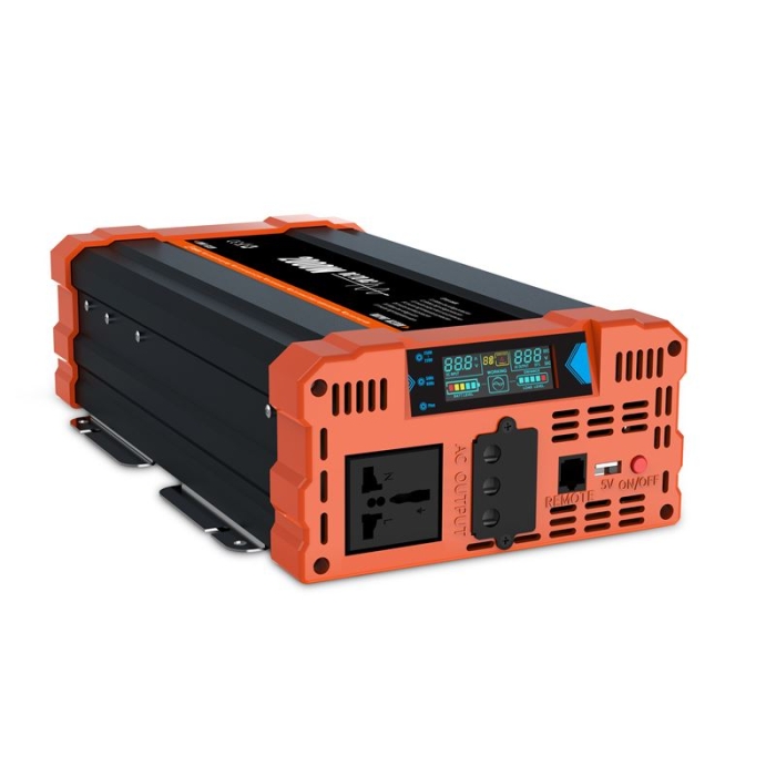 Inversor 12V 24V To 110V 220V DC to AC Solar Inverter 2000W Off Grid Pure Sine Wave Power Inverter