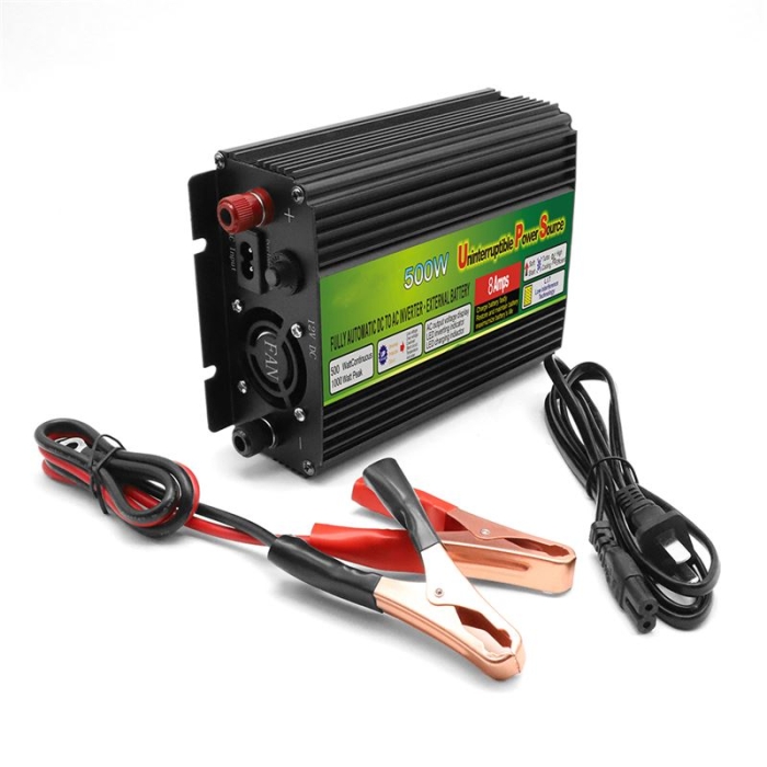 500W Solar Power Inverter Dc To Ac Rechargeable UPS Inverter With Battery Charger