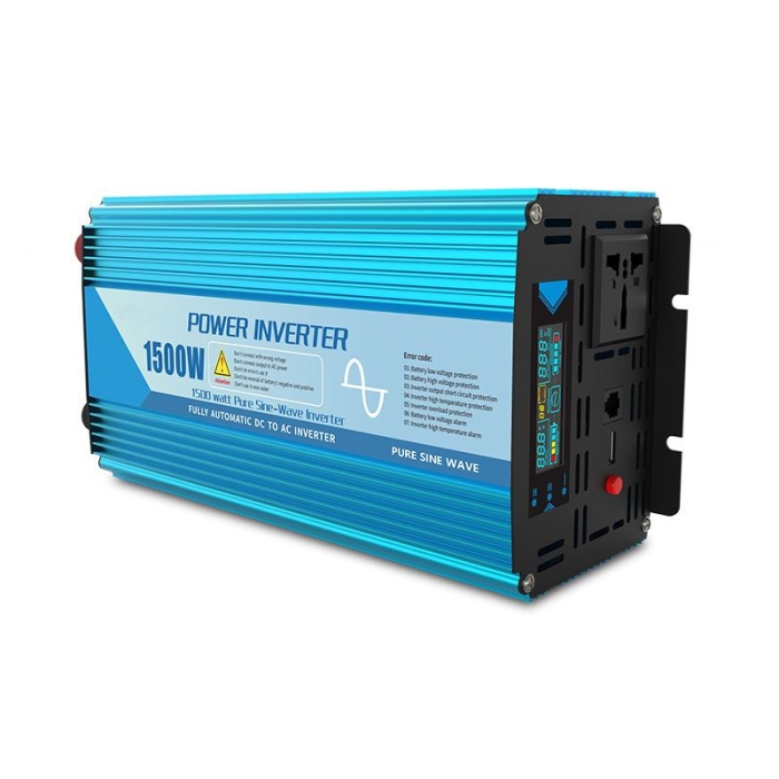 Popular 12V 24V 48V DC To AC 110V 220V 230V 240V 300W 500W 1000W 1500W 2000W 3000W Off Grid Pure Sine Wave Power Inverter UPS