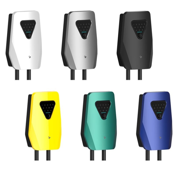 Q5 With Password+Fingerprint 32A Wallbox EV Charging Station Type1