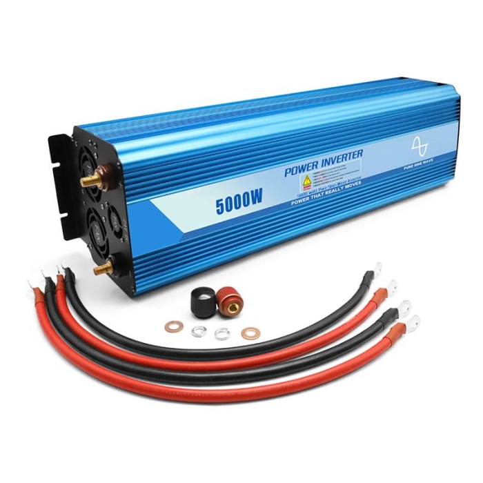 5000W Pure Sine Wave Inverter 24V 48V to 110V/220V DC to AC Power Inverter