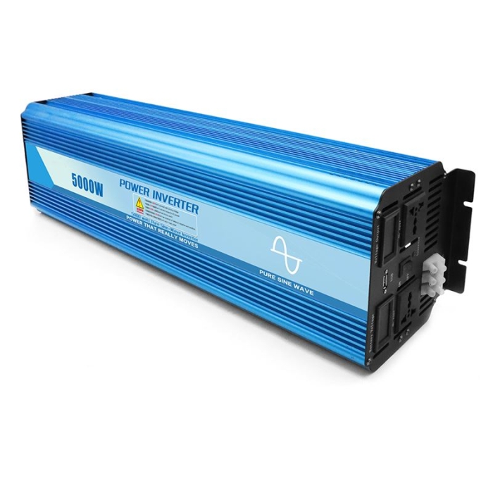 5000W Pure Sine Wave Inverter 24V 48V to 110V/220V DC to AC Power Inverter