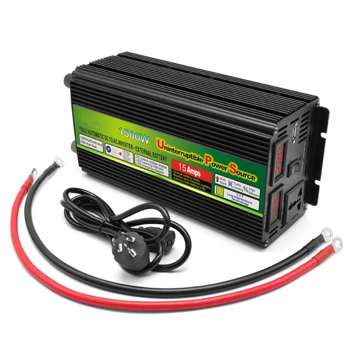 1500W 12v 24v 48v DC To 120v 240v AC Modified Sine Wave Power Inverter Off Grid Solar Inverter Battery Charger